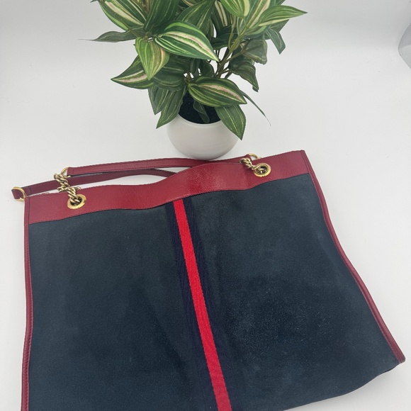 Gucci Suede & Leather Rajah Tiger Head Purse with Pouch - Picture 6 of 7